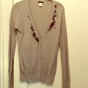J Crew Cardigan with Embellishment